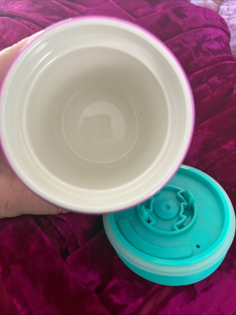 Starbucks Iridescent Rainbow Ceramic Short Mug